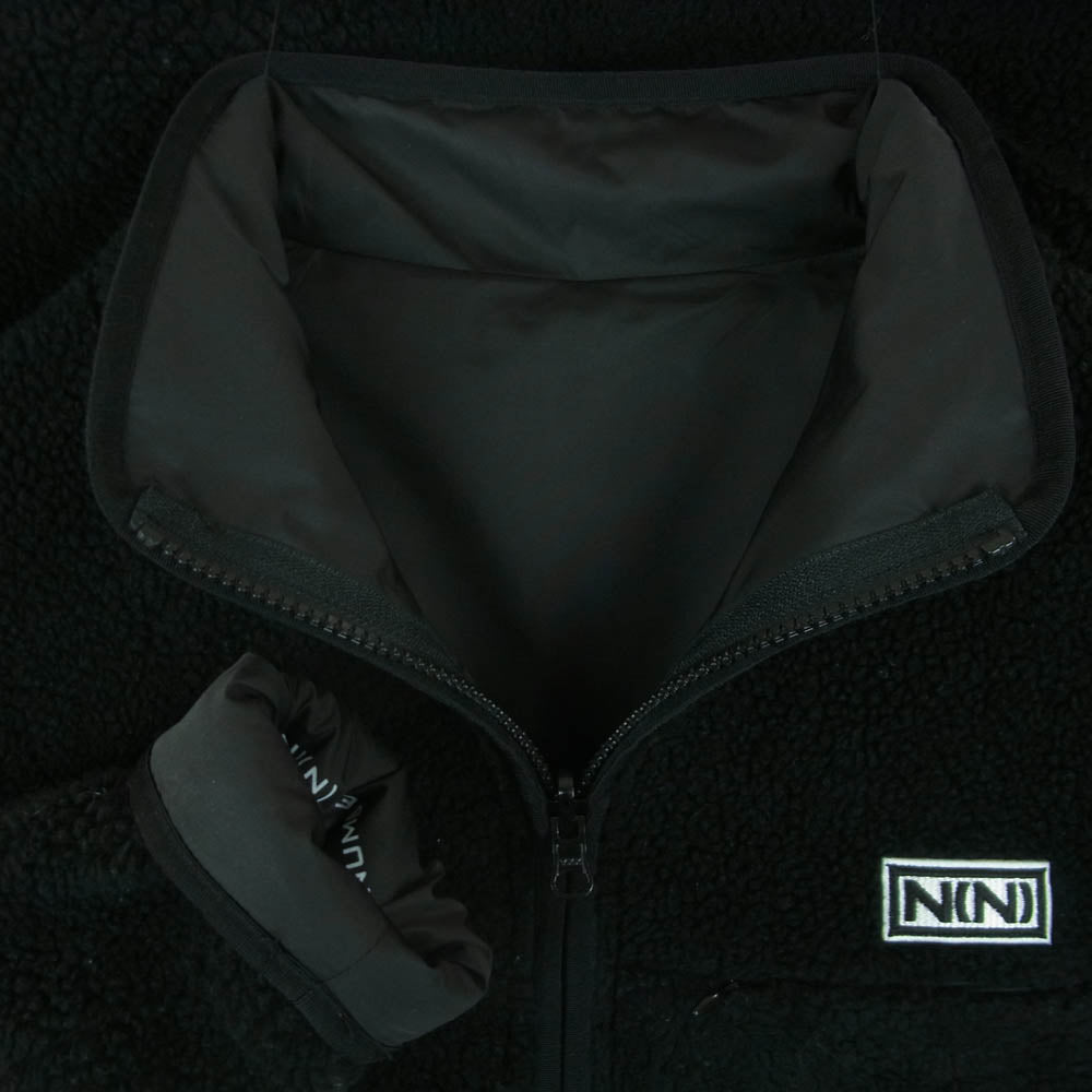 NUMBER(N)INE ナンバーナイン 118850059 別注 リバーシブル フリース ジャケット ブルゾン 日本製 ブラック系 1【中古】