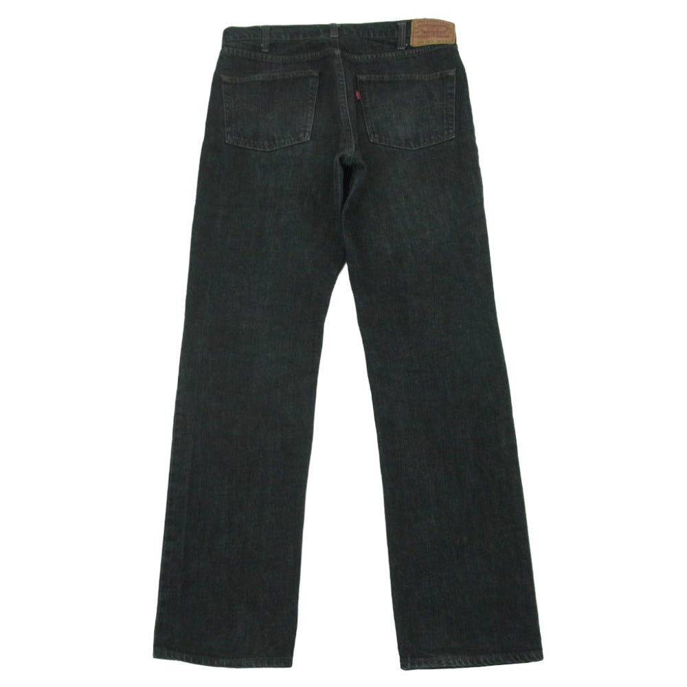 Levi's リーバイス 503-0259 503-0213 J09刻印 スモールe ジップアップ ブラック デニム パンツ ジーンズ グレー系 W33 L33【中古】