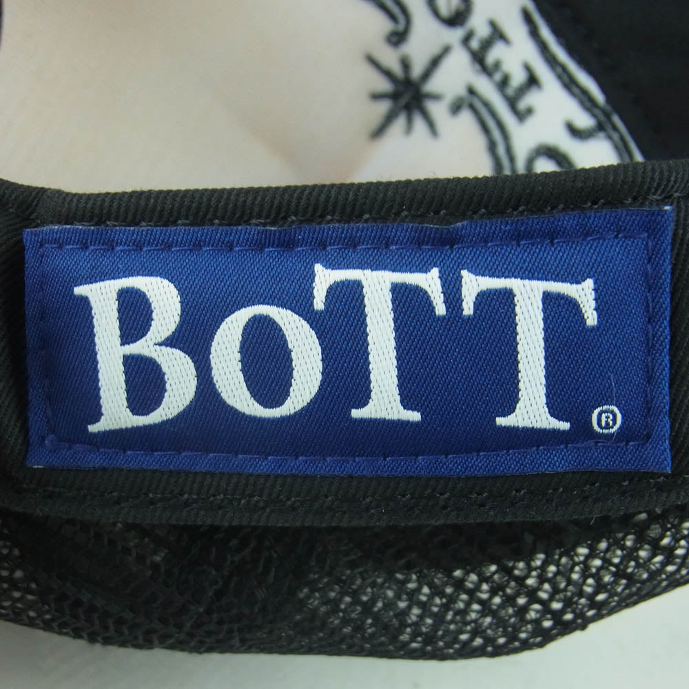 BOTT ボット 253BoTT70 Luxe Logo Mesh back 5 Panel Cap ロゴ メッシュバック トラッカー キャップ 帽子 ブラック系 ホワイト系【中古】