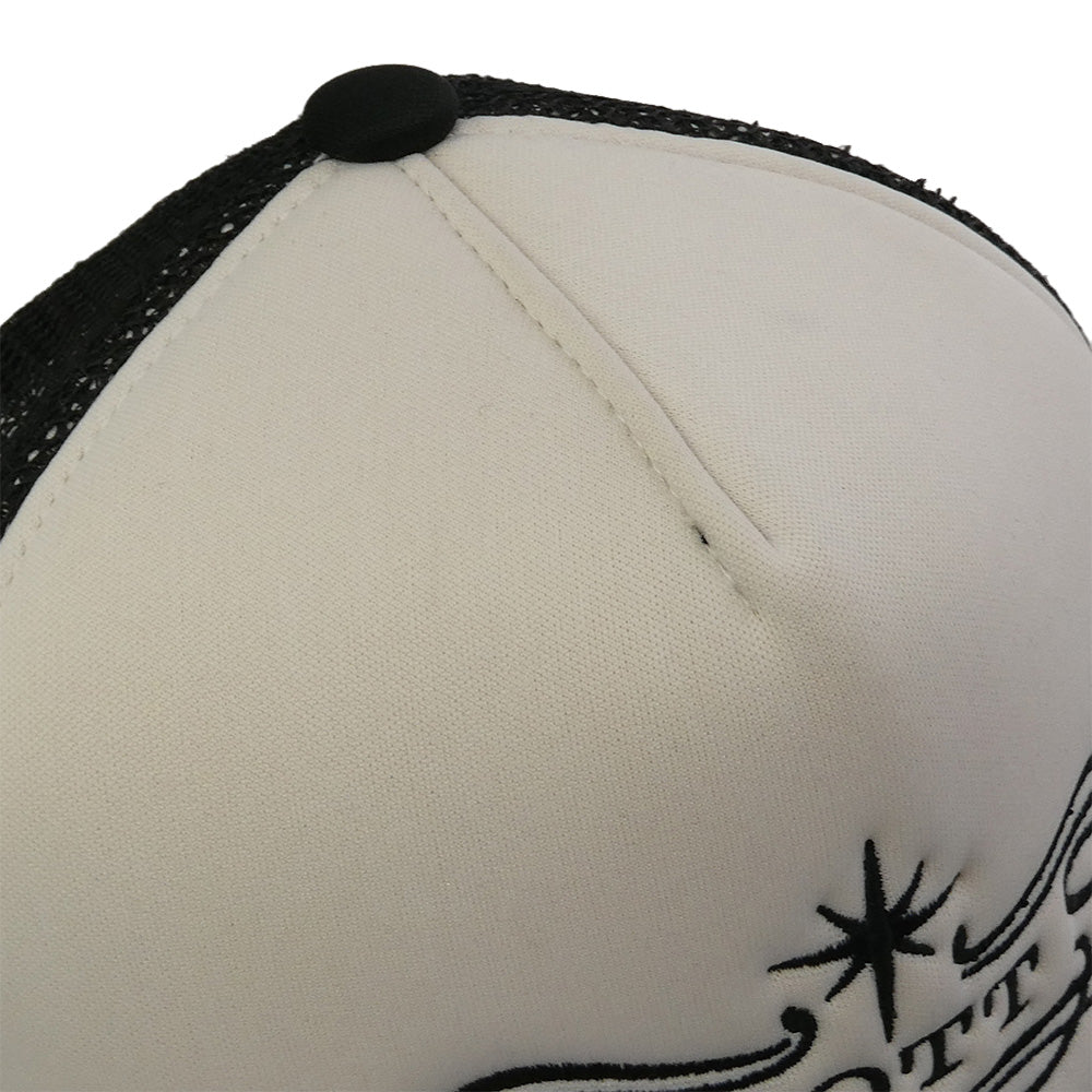 BOTT ボット 253BoTT70 Luxe Logo Mesh back 5 Panel Cap ロゴ メッシュバック トラッカー キャップ 帽子 ブラック系 ホワイト系【中古】