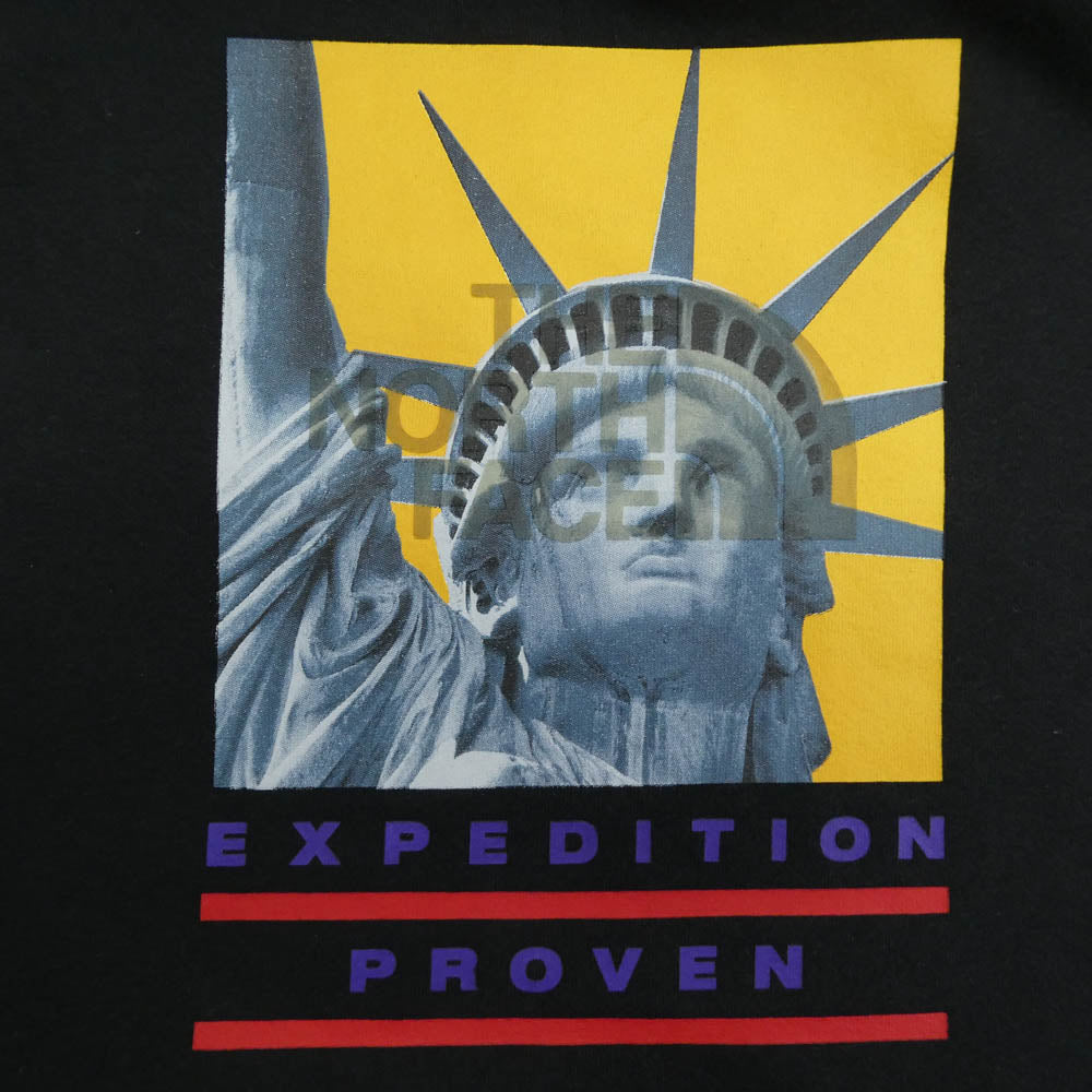 Supreme シュプリーム 19AW NT61906I Statue Of Liberty Hooded Sweatshirt スタチューオブリバティ プルオーバー パーカー フーディー ブラック系 S【中古】