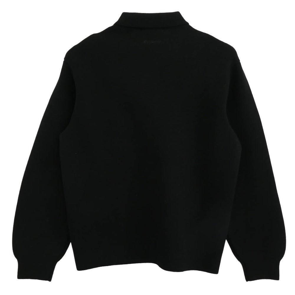 Supreme シュプリーム 25AW Studded Suede Zip Up Cardigan スタッズ スエードレザー ジップアップ カーディガン ニットジャケット ブラック系 M【極上美品】【中古】