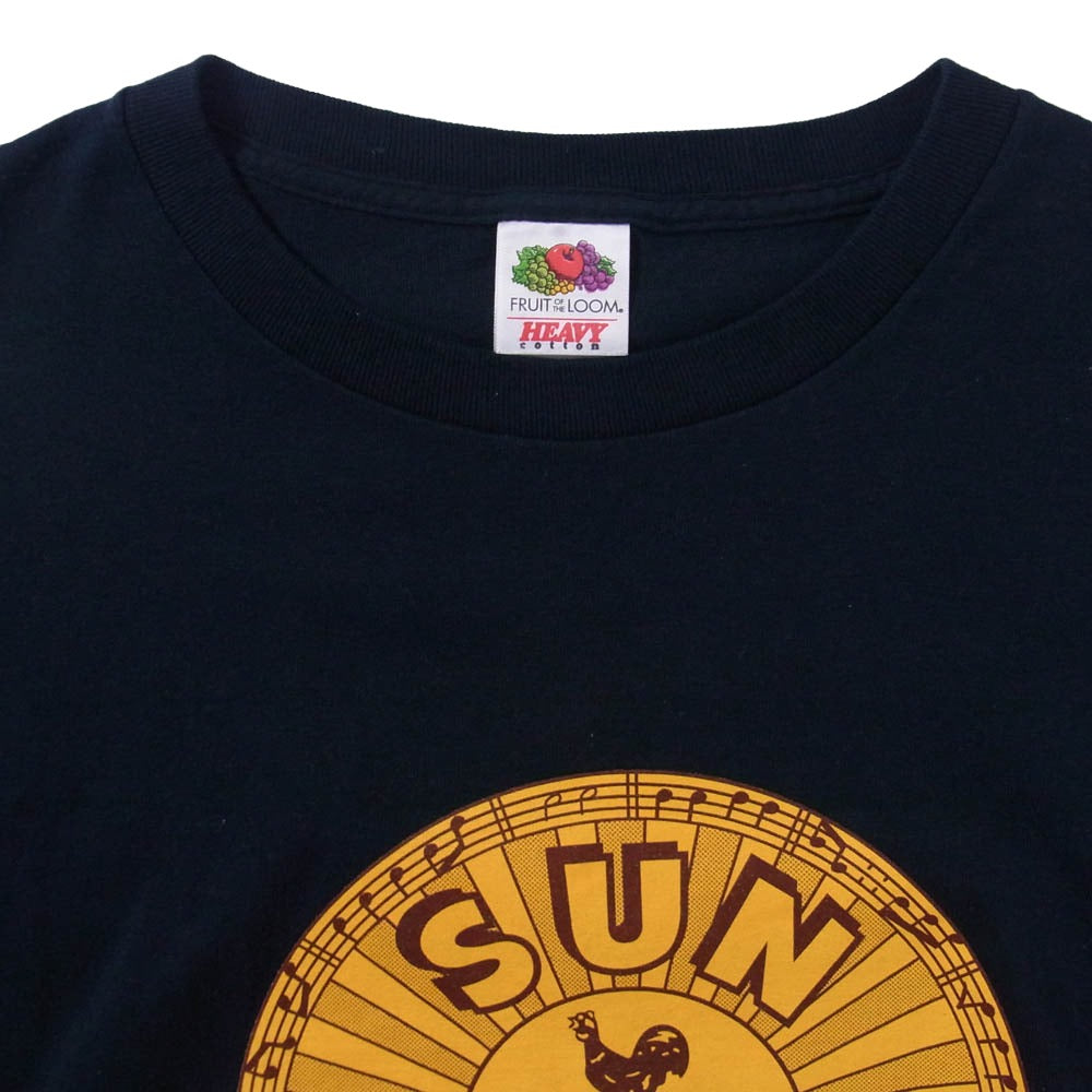Vintage ヴィンテージ サンレコード スダジオ プリント 半袖Ｔシャツ ダークネイビー系 XL【中古】