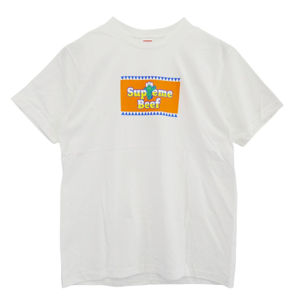 Supreme シュプリーム 25SS Western Beef ウエスタン ビーフ クルーネック 半袖 Tシャツ　ホワイト ホワイト系 M【極上美品】【中古】