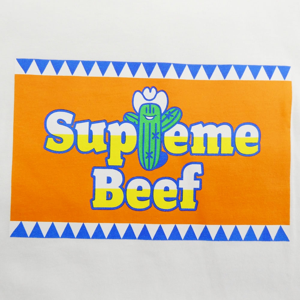 Supreme シュプリーム 25SS Western Beef ウエスタン ビーフ クルーネック 半袖 Tシャツ　ホワイト ホワイト系 M【極上美品】【中古】
