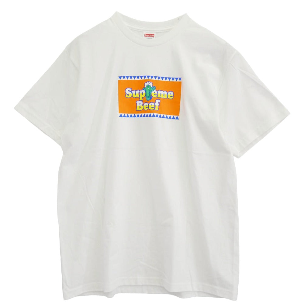 Supreme シュプリーム 25SS Western Beef ウエスタン ビーフ クルーネック 半袖 Tシャツ　ホワイト ホワイト系 M【極上美品】【中古】