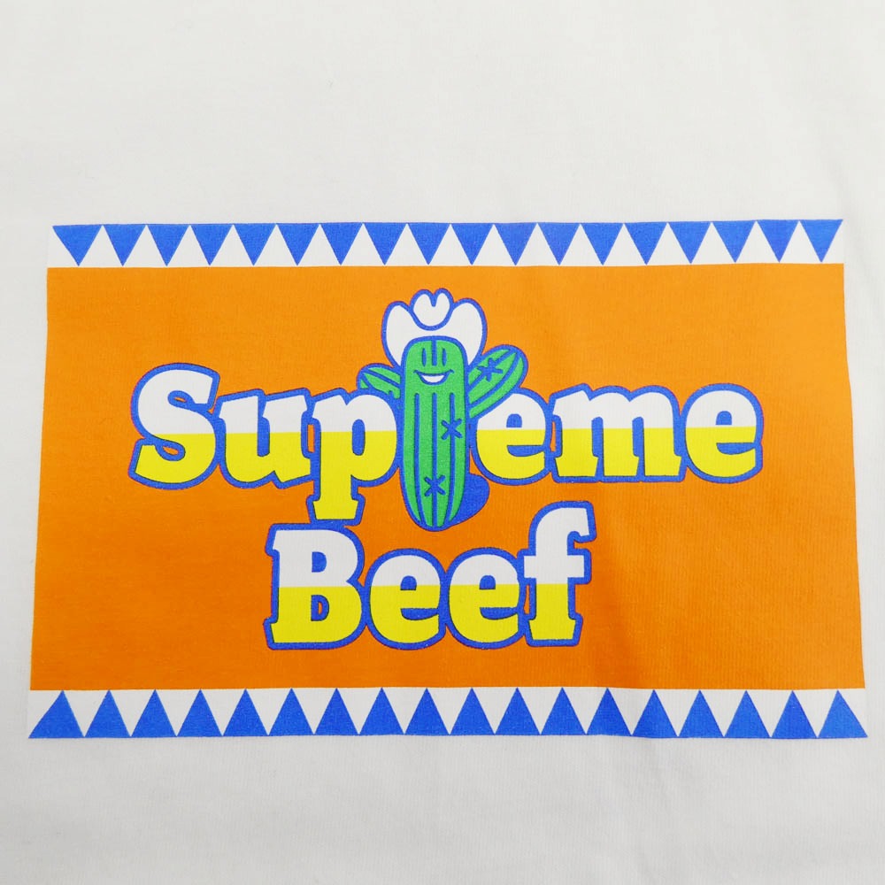 Supreme シュプリーム 25SS Western Beef ウエスタン ビーフ クルーネック 半袖 Tシャツ　ホワイト ホワイト系 M【極上美品】【中古】
