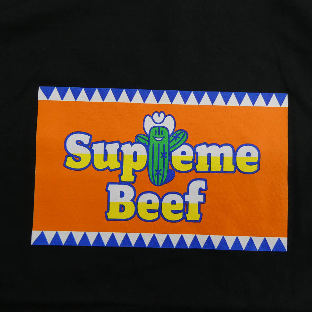 Supreme シュプリーム 25SS Western Beef ウエスタン ビーフ クルーネック 半袖 Tシャツ　ブラック ブラック系 L【極上美品】【中古】