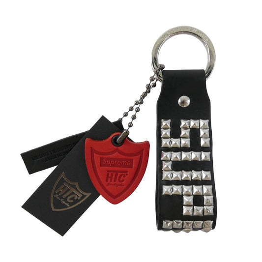 Supreme シュプリーム 23SS × HTC エイチティーシー Hollywood Trading Company Studded Keychain ハリウッド トレーディング カンパニー スタッディド キーチェーン ブラック ブラック系【極上美品】【中古】