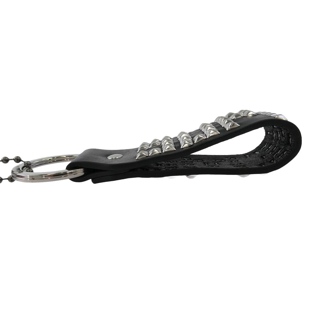 Supreme シュプリーム 23SS × HTC エイチティーシー Hollywood Trading Company Studded Keychain ハリウッド トレーディング カンパニー スタッディド キーチェーン ブラック ブラック系【極上美品】【中古】