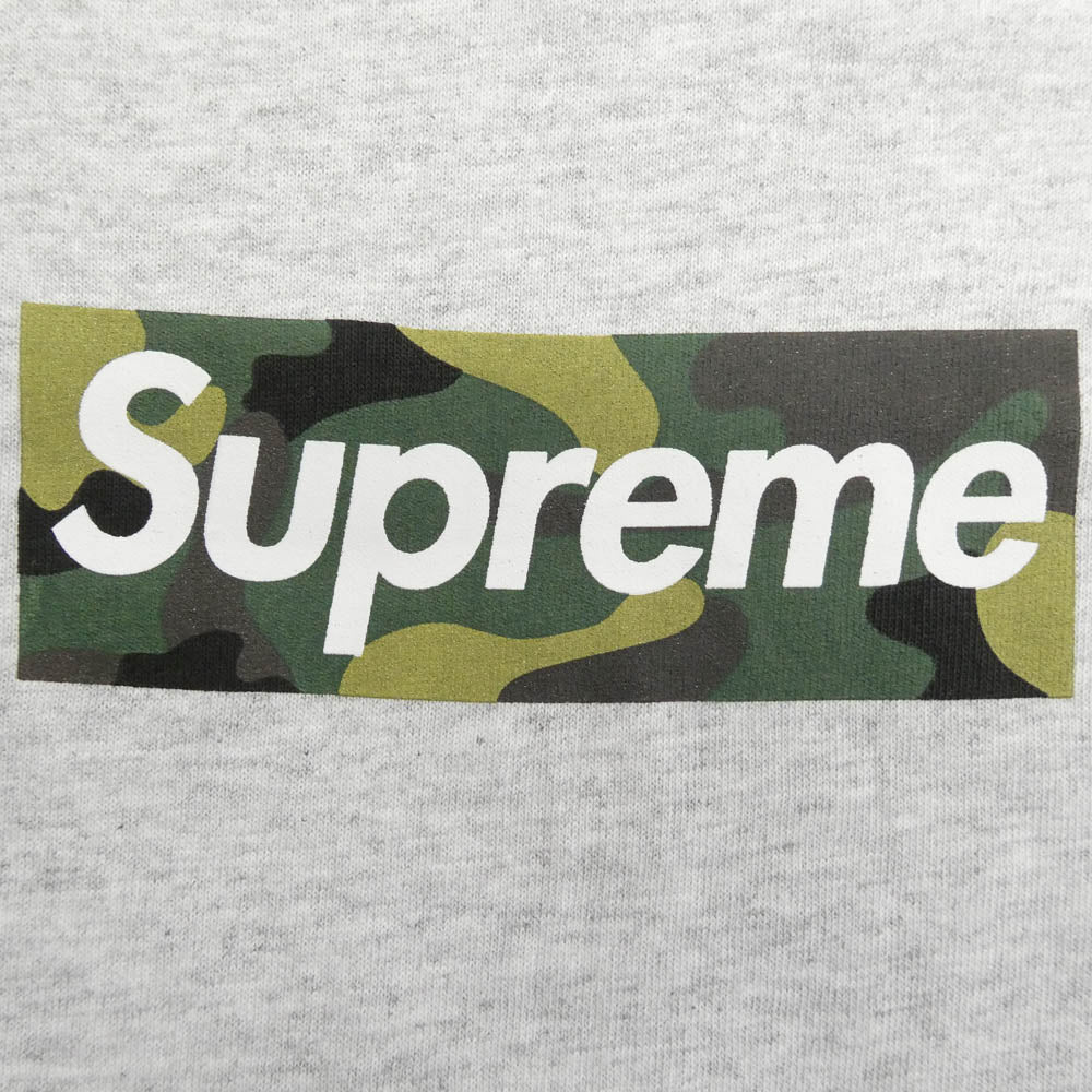 Supreme シュプリーム 23AW Box Logo Camo Tee ボックス ロゴ カモ 半袖 Tシャツ グレー グレー系 L【極上美品】【中古】