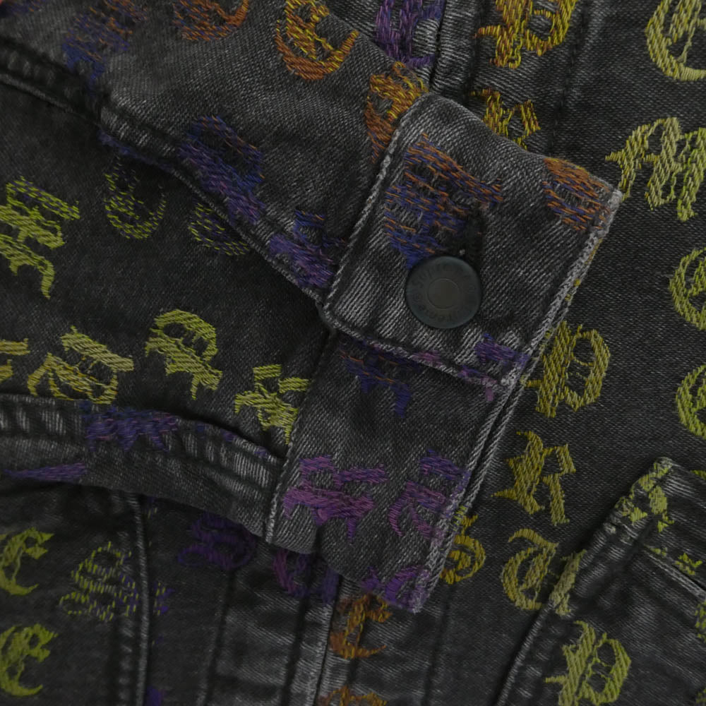 Supreme シュプリーム 22SS Gradient Jacquard Denim Work Jacket ブラック系 L【極上美品】【中古】