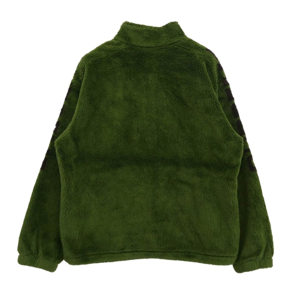 Supreme シュプリーム 25SS Shoulder Logo Fleece Jacket ショルダー ロゴ フリース ジャケット グリーン系 L【極上美品】【中古】