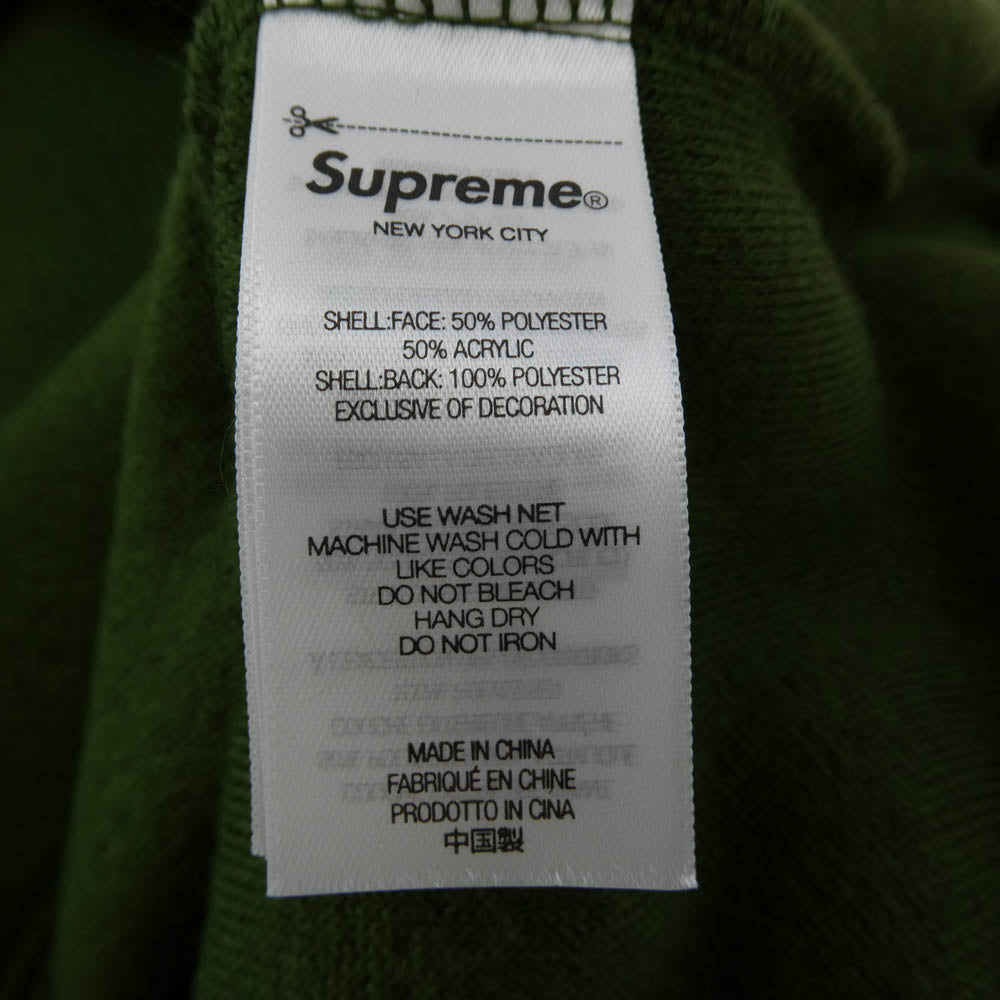 Supreme シュプリーム 25SS Shoulder Logo Fleece Jacket ショルダー ロゴ フリース ジャケット グリーン系 L【極上美品】【中古】