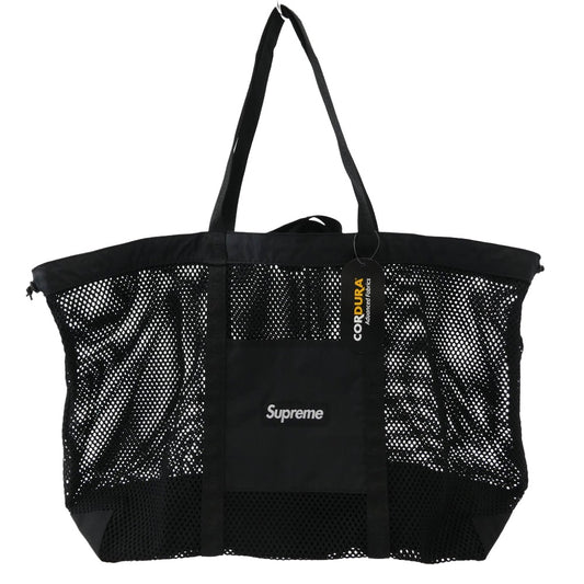 Supreme シュプリーム 25SS Mesh Tote Bag メッシュ トート バッグ ブラック系【極上美品】【中古】