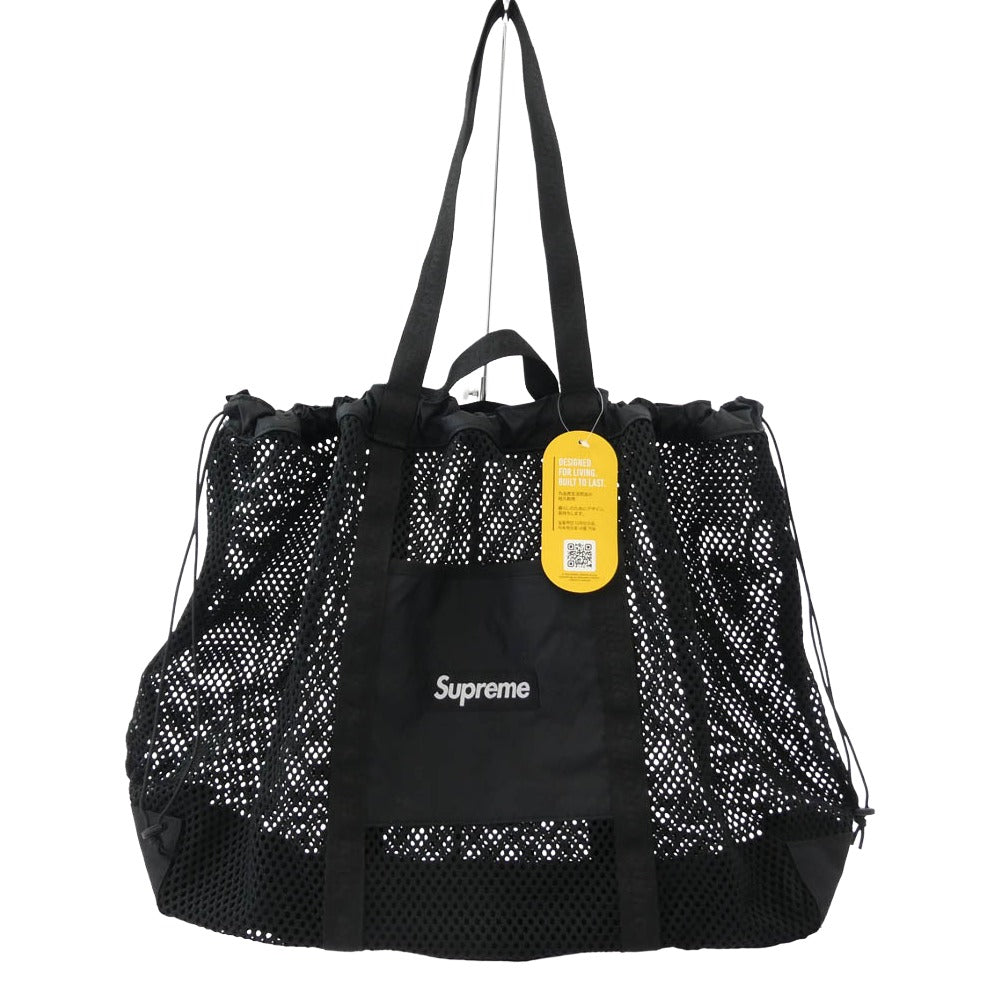 Supreme シュプリーム 25SS Mesh Tote Bag メッシュ トート バッグ ブラック系【極上美品】【中古】