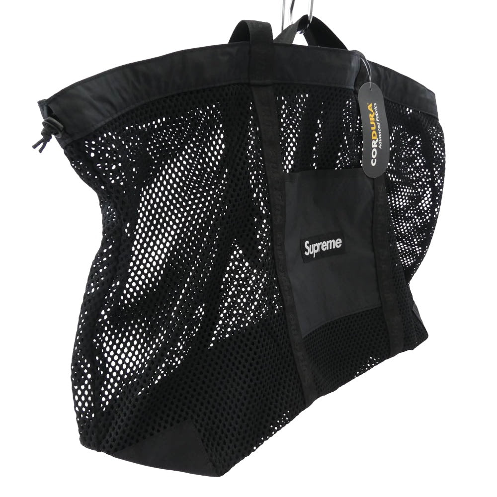 Supreme シュプリーム 25SS Mesh Tote Bag メッシュ トート バッグ ブラック系【極上美品】【中古】