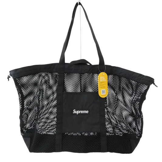 Supreme シュプリーム 25SS Mesh Tote Bag メッシュ トート バッグ ブラック系【極上美品】【中古】