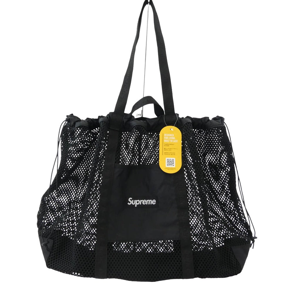Supreme シュプリーム 25SS Mesh Tote Bag メッシュ トート バッグ ブラック系【極上美品】【中古】