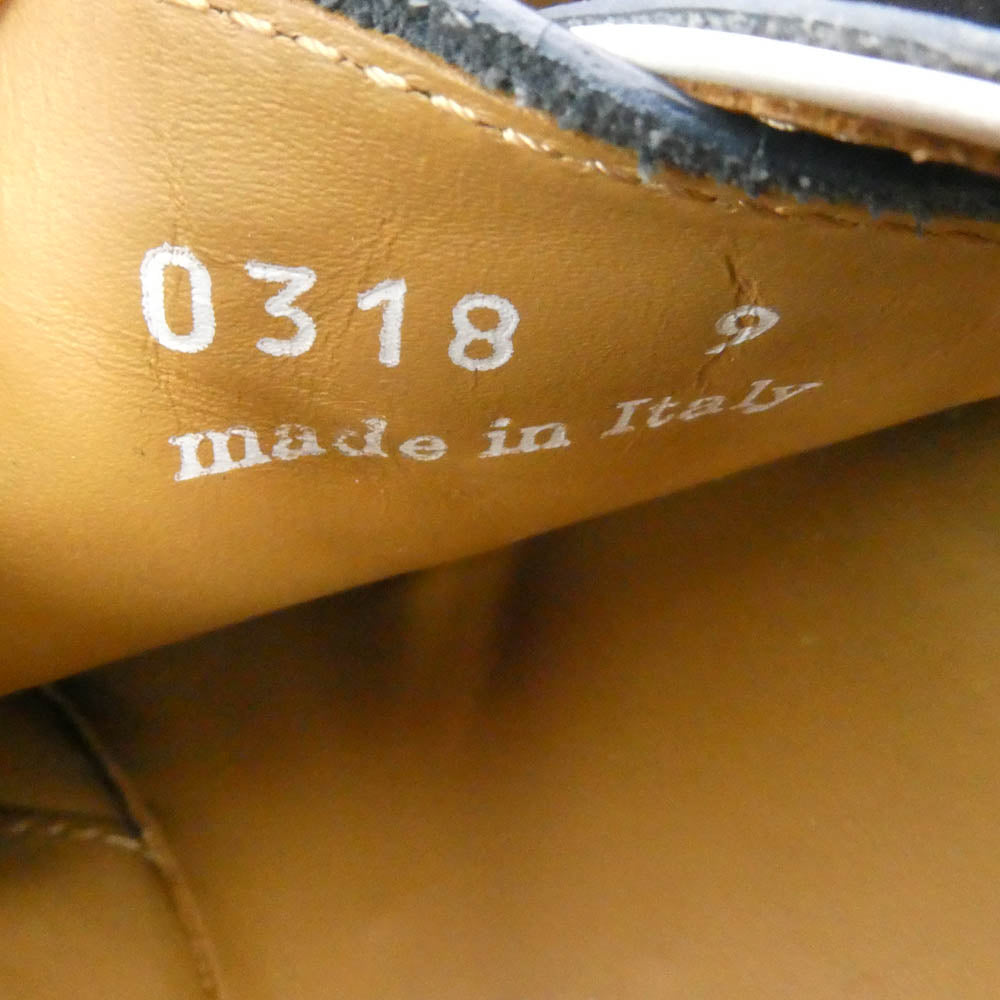 John Lobb ジョンロブ HOLME ホルム ダブルモンクストラップ レザー スニーカー ネイビー系 9【中古】