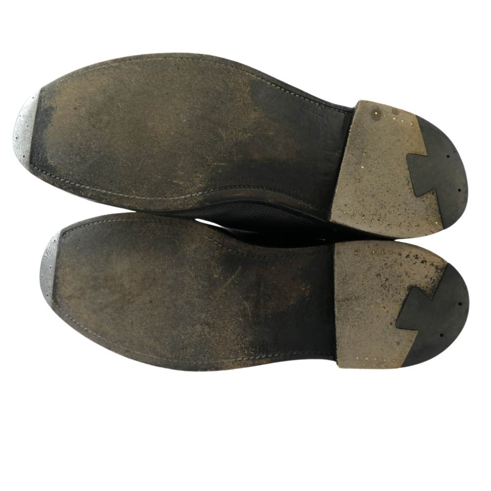 ALDEN オールデン 97610 ロングウイングチップ レザー シューズ ブラック系 9.5【中古】