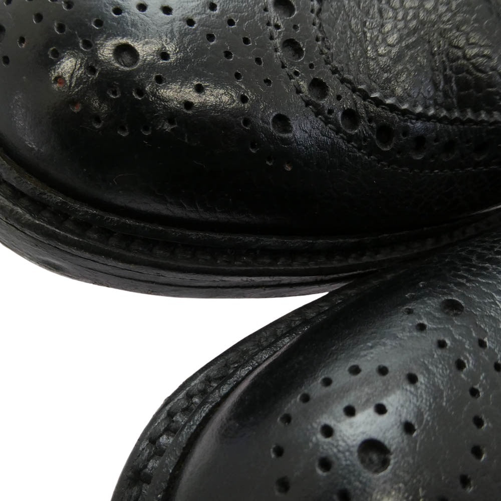 ALDEN オールデン 97610 ロングウイングチップ レザー シューズ ブラック系 9.5【中古】