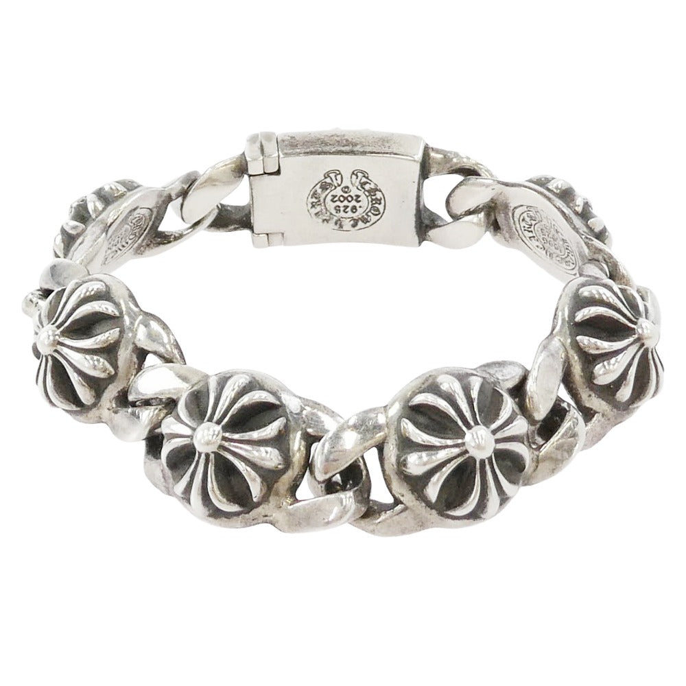 CHROME HEARTS クロムハーツ（原本無） CROSS LINK 6LINK 6リンク クロスリンク ブレスレット シルバー系【中古】