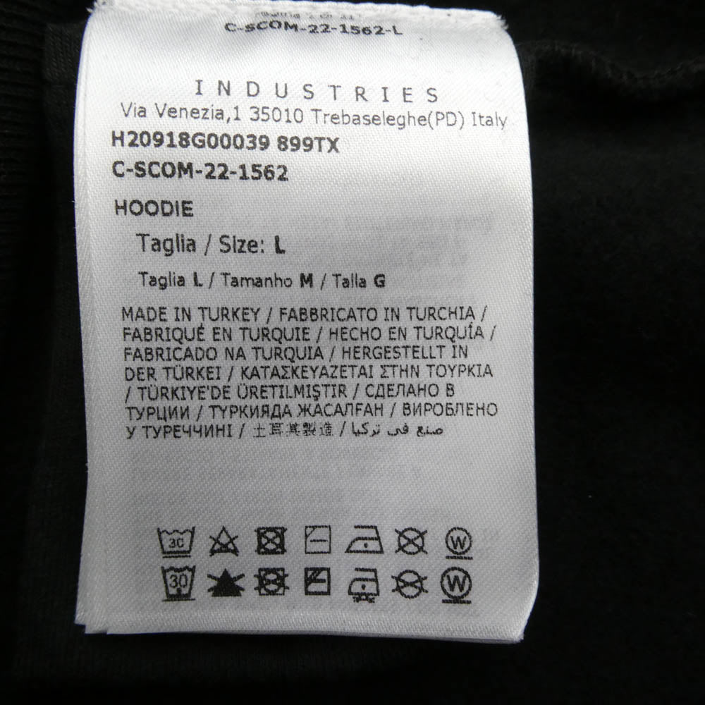 MONCLER モンクレール H20918G00039 899TX HOODIE 総柄 プルオーバー パーカー フーディー ブラック系 L【中古】
