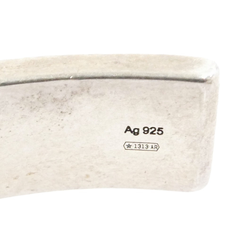 GUCCI グッチ Signature GG Chunky Bee Cuff Bracelet GG ビー カフ バングル ブレスレット シルバー系 18【中古】