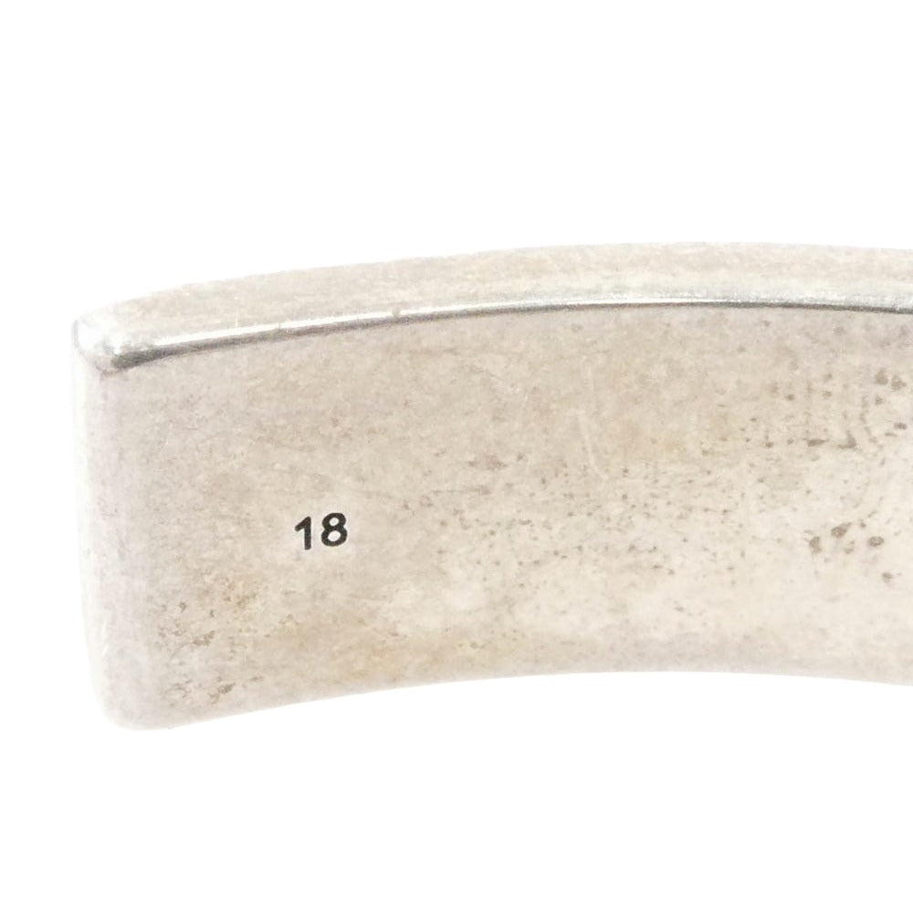 GUCCI グッチ Signature GG Chunky Bee Cuff Bracelet GG ビー カフ バングル ブレスレット シルバー系 18【中古】