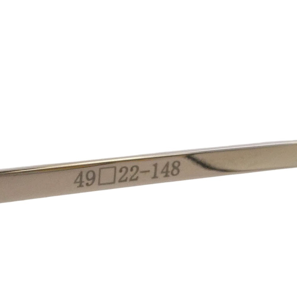 金子眼鏡 Titanium Vintage チタン ヴィンテージ シリーズ アイウェア 眼鏡 メガネ フレーム：ブラック系、ゴールド系　レンズ：クリア系 49□22-148【中古】