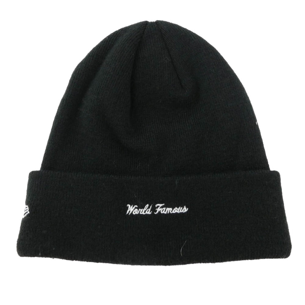 Supreme シュプリーム 20AW × New Era ニューエラ Cross Box Logo Beanie クロスボックスロゴ ビーニー ニットキャップ 帽子 ブラック系【中古】