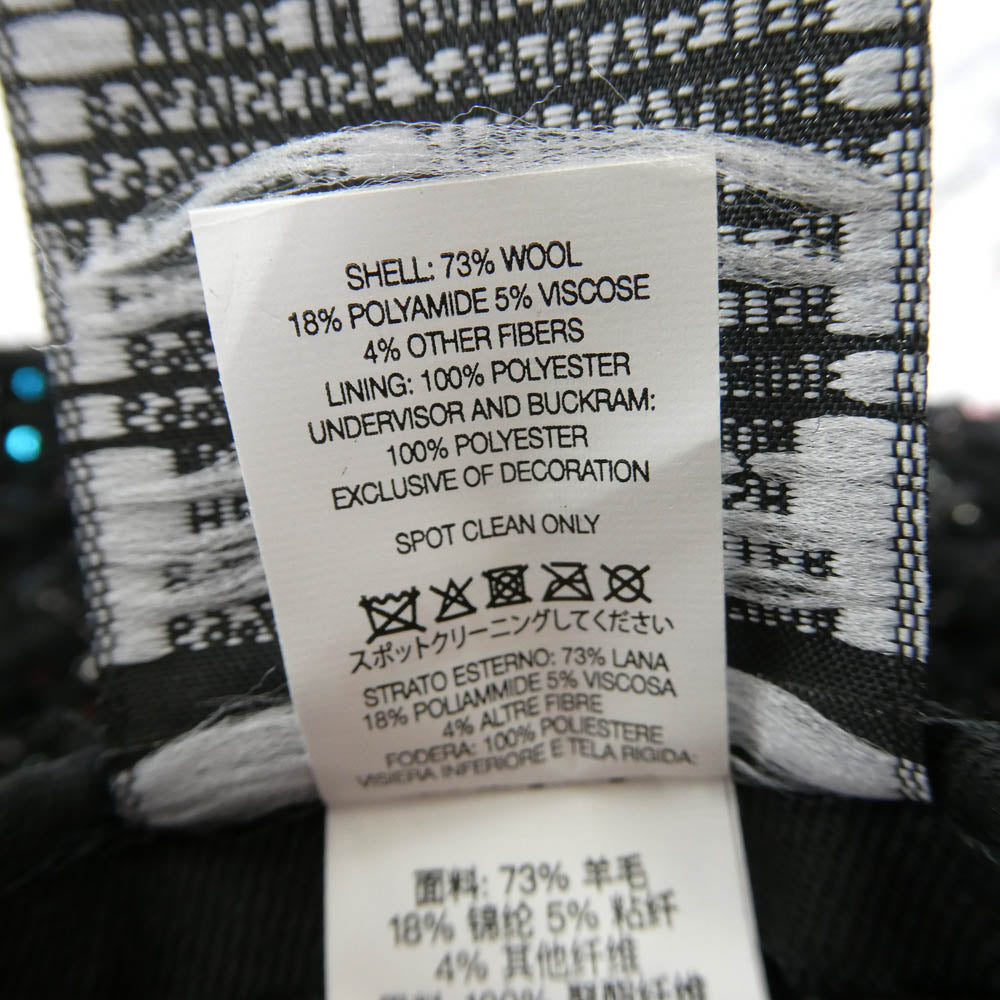 Supreme シュプリーム 25AW × New Era ニューエラ Boucle Box Logo ブークレ ボックスロゴ キャップ 帽子 ブラック系 マルチカラー系 58.7cm【新古品】【未使用】【中古】