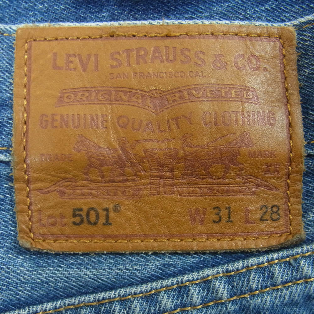 Levi's リーバイス A6737-0000 501 150周年記念 デニム パンツ 中国製 インディゴブルー系 W31 L28【中古】