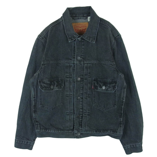 Levi's リーバイス A7632-0002 2nd Type RELAXED ブラック デニム ジャケット カンボジア製 グレー系 S【中古】