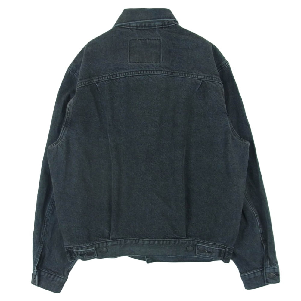 Levi's リーバイス A7632-0002 2nd Type RELAXED ブラック デニム ジャケット カンボジア製 グレー系 S【中古】