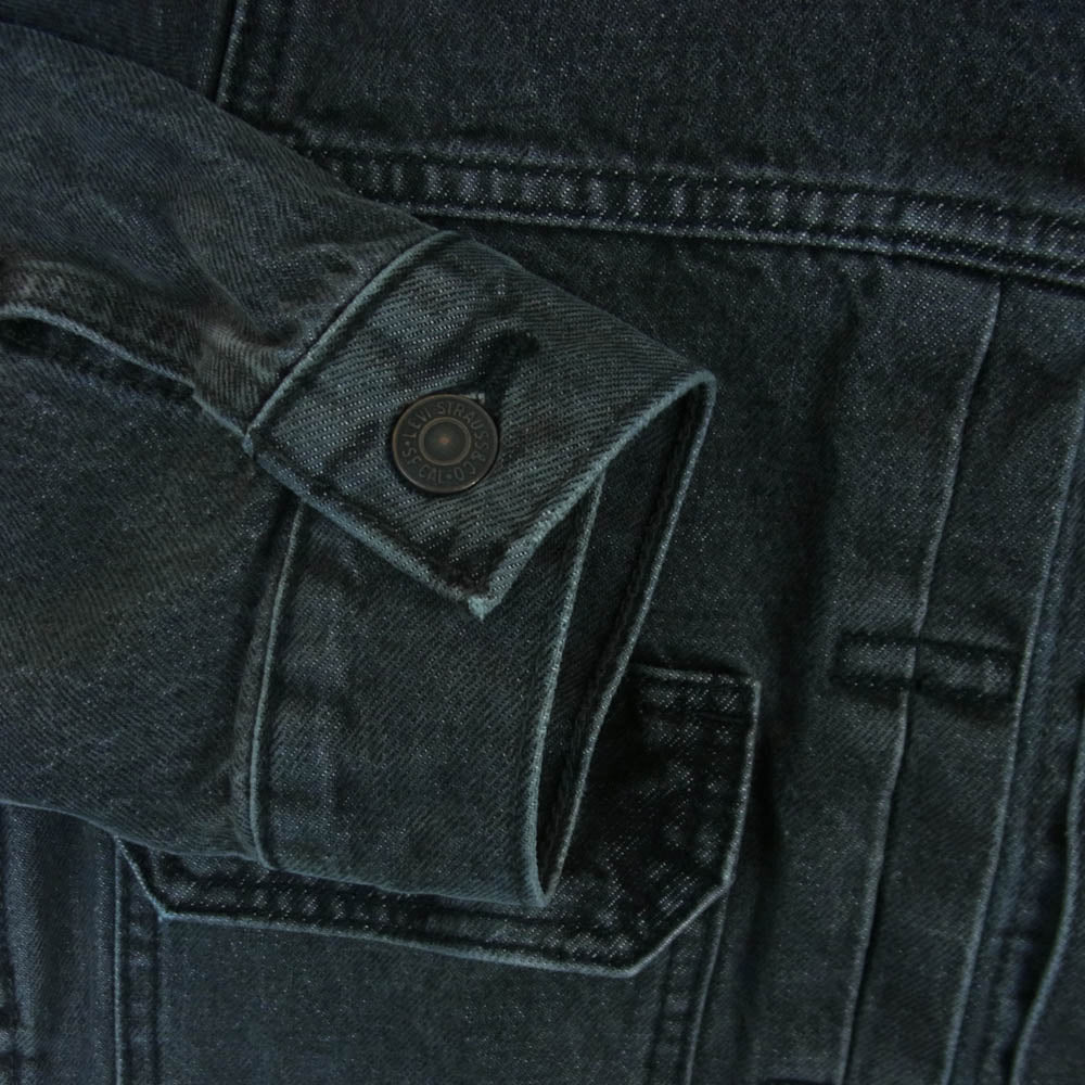 Levi's リーバイス A7632-0002 2nd Type RELAXED ブラック デニム ジャケット カンボジア製 グレー系 S【中古】