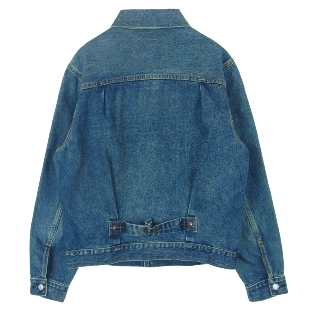 Levi's リーバイス A9518-0000 relume Type 1st Jacket 別注 ダメージ加工 デニム ジャケット インディゴブルー系 XS【中古】