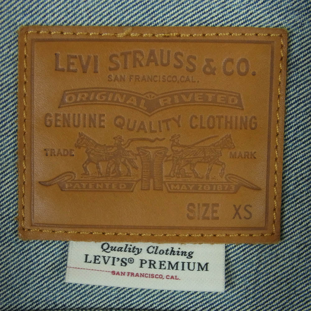 Levi's リーバイス A9518-0000 relume Type 1st Jacket 別注 ダメージ加工 デニム ジャケット インディゴブルー系 XS【中古】
