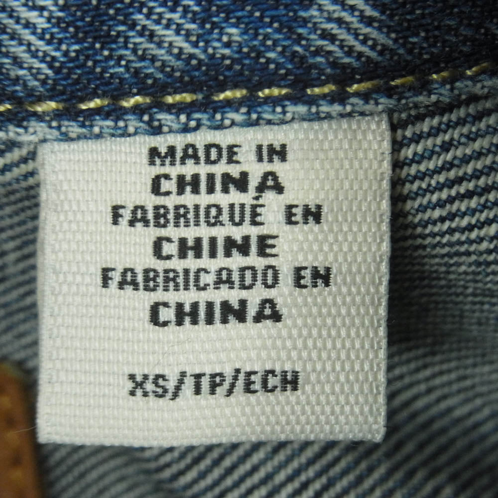 Levi's リーバイス A9518-0000 relume Type 1st Jacket 別注 ダメージ加工 デニム ジャケット インディゴブルー系 XS【中古】