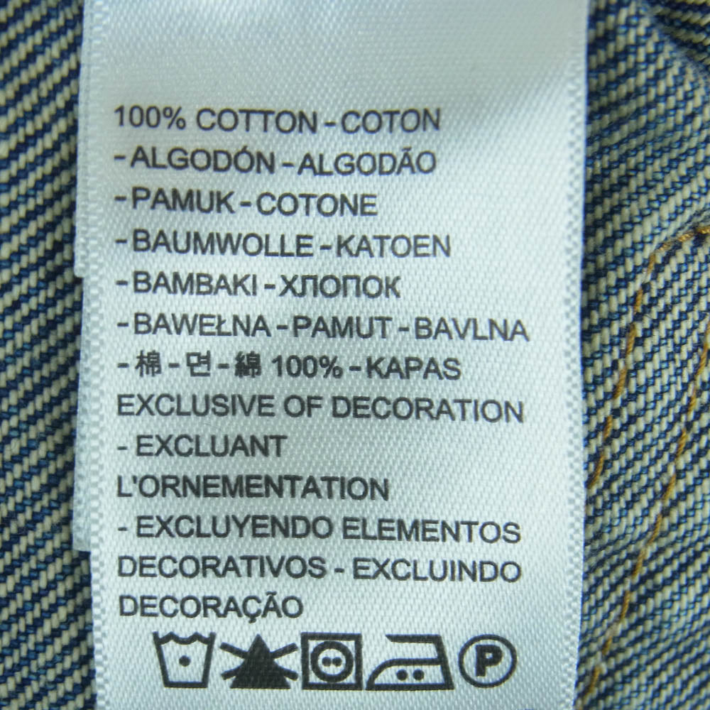 Levi's リーバイス A9518-0000 relume Type 1st Jacket 別注 ダメージ加工 デニム ジャケット インディゴブルー系 XS【中古】