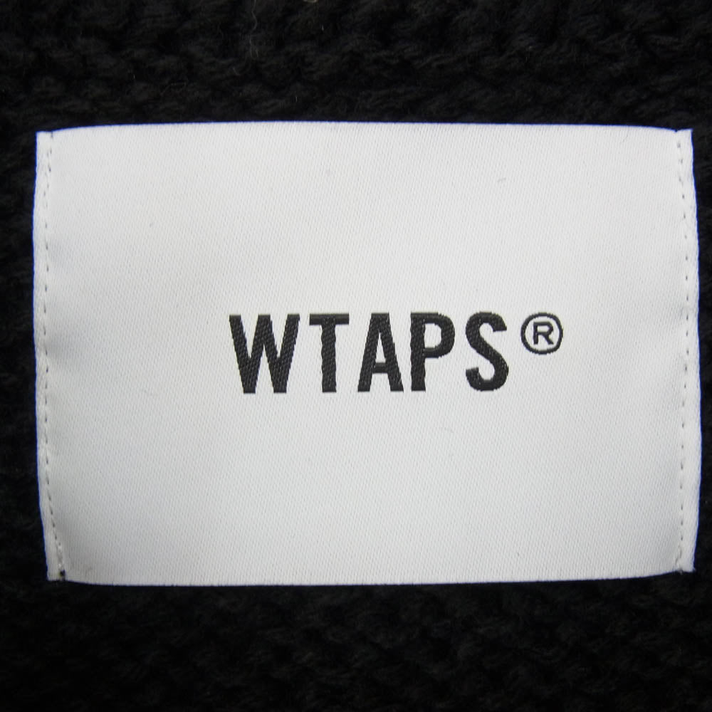 WTAPS ダブルタップス 24AW 242MADT-KNM01 DUANE SWEATER POLY デュアン セーター ポリ ニット モック ネック ブラック系 X04【中古】