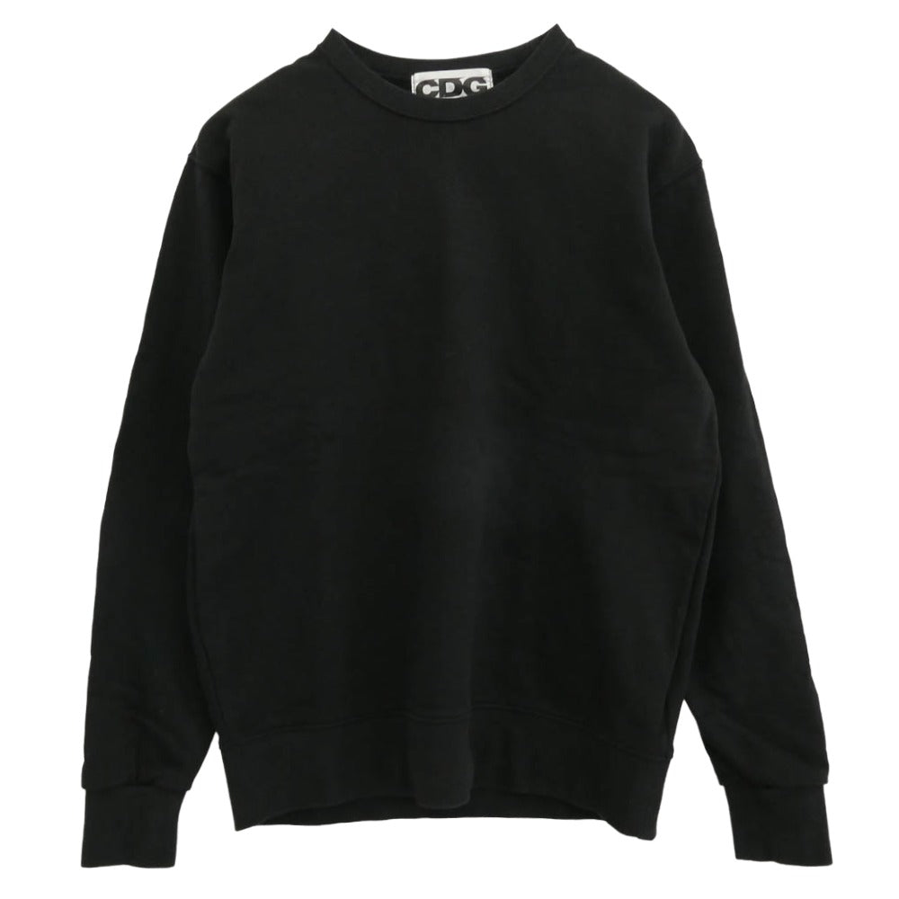 COMME des GARCONS コムデギャルソン SZ-T002 CDG シーディージー CREW NECK SWEATSHIRTS クルーネック スウェット ブラック系 L【中古】