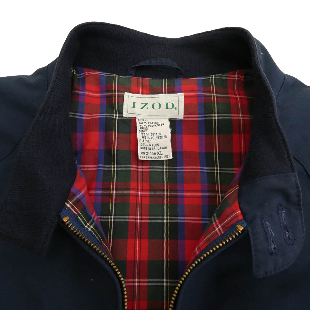 ヴィンテージ izod アイゾット スウィングトップ ジャケット ネイビー系 XL【中古】