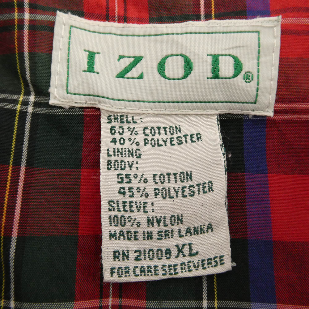 ヴィンテージ izod アイゾット スウィングトップ ジャケット ネイビー系 XL【中古】