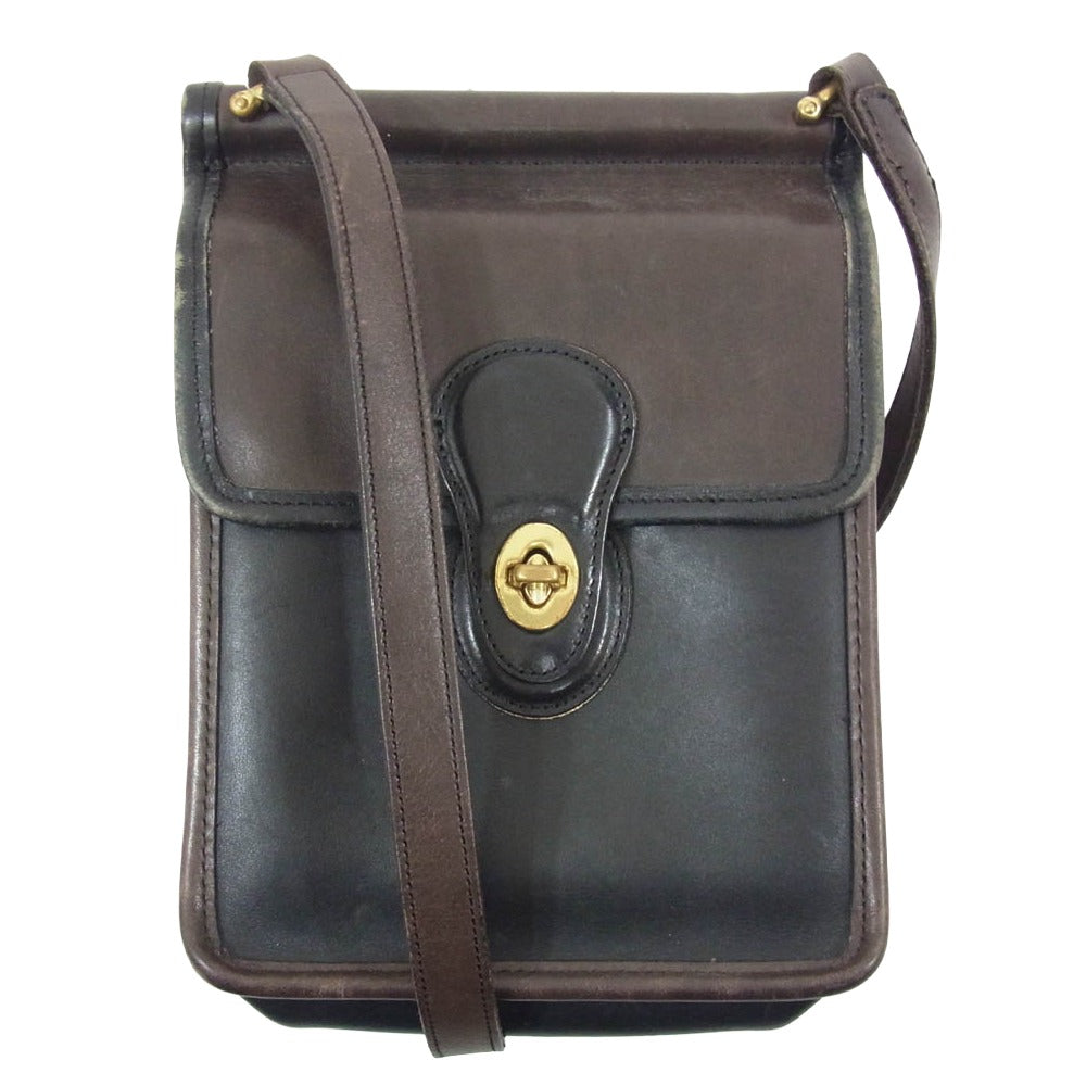 COACH コーチ 9930 OLD COACH オールド コーチ レザー ショルダーバッグ ブラウン系【中古】