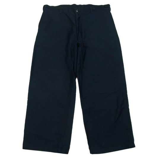 OUTIL ウティ シンチバック コットン ワーク パンツ 日本製 ダークネイビー系 4【中古】