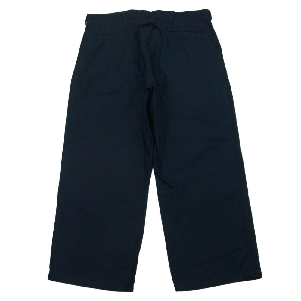 OUTIL ウティ シンチバック コットン ワーク パンツ 日本製 ダークネイビー系 4【中古】