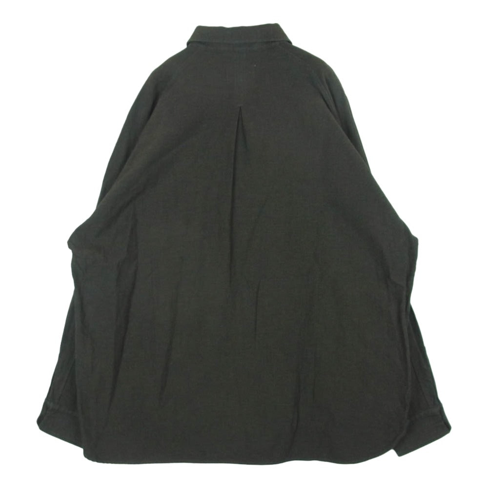 yoko sakamoto ヨーコサカモト SHIRT JACKET マテリアルコットン 長袖 シャツ ジャケット グレー系 L【中古】