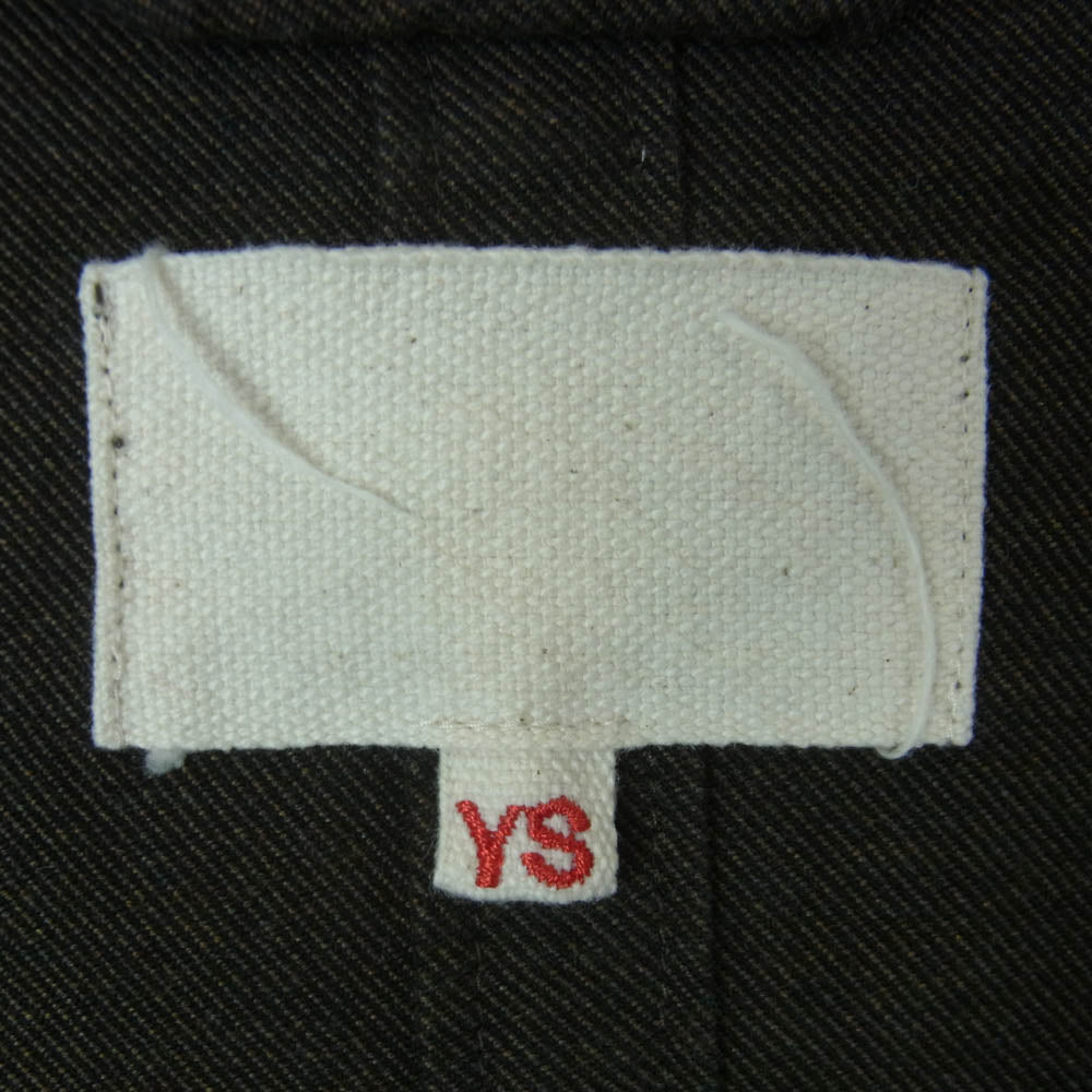 yoko sakamoto ヨーコサカモト SHIRT JACKET マテリアルコットン 長袖 シャツ ジャケット グレー系 L【中古】